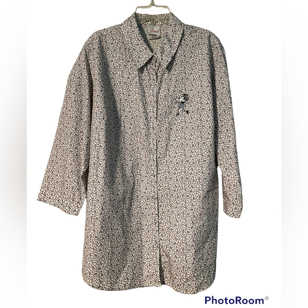 Disney Store Minnie Mouse Women's Long Sleeve Button Down